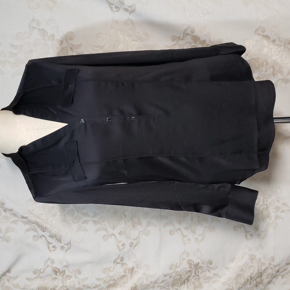 NWT WHBM Black Tunic Size S